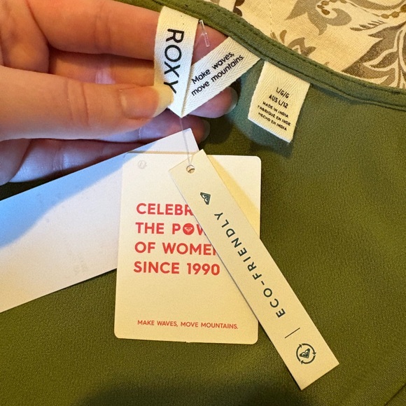 NWT Roxy Green Romper - Picture 9 of 11